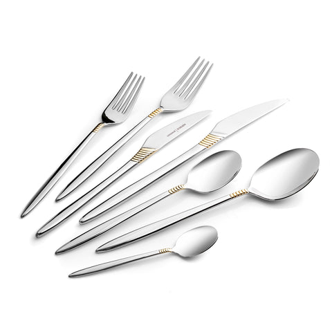 Karaca Cleopatra Premium 84-teiliges Besteckset für 12 Personen