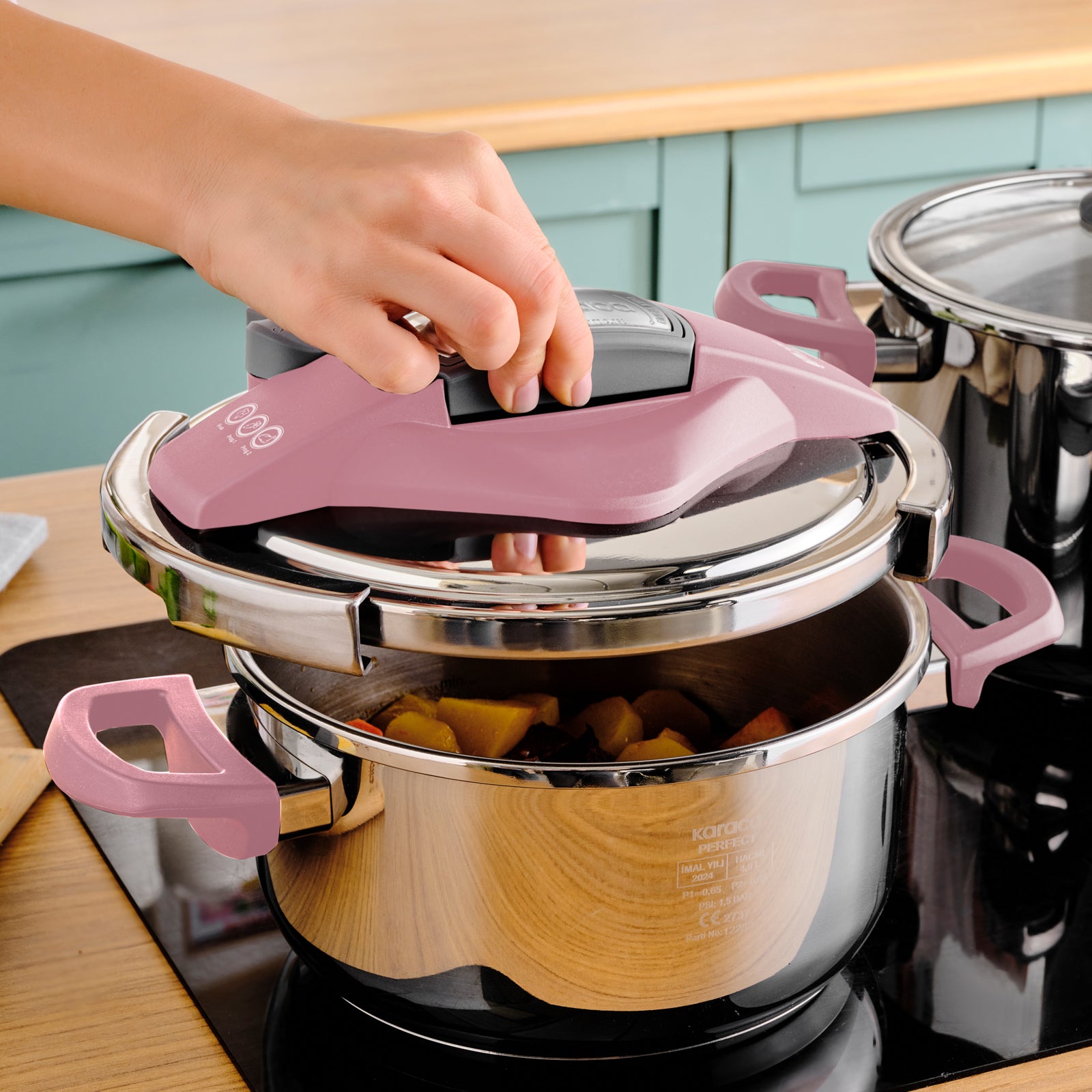 Perfect Pink 4+6 Liter Schnellkochtopf-Set mit