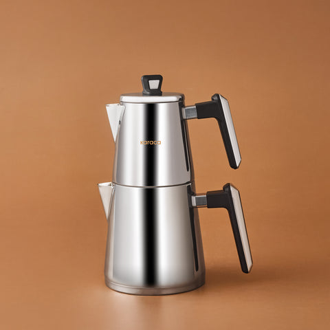 Karaca PowerSteel Pro 316+ Space Çelik Çaydanlık Takımı Medium