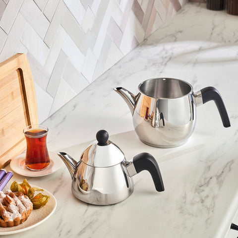 Karaca PowerSteel Pro 316+ Tokyo Double Teapot Set Medium