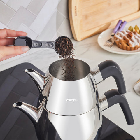 Karaca PowerSteel Pro 316+ Tokyo Çelik Çaydanlık Takımı Orta