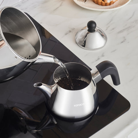 Karaca PowerSteel Pro 316+ Tokyo Çelik Çaydanlık Takımı Orta