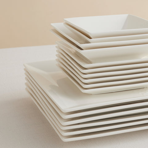 Karaca Trend Emboss Quadrat Frühstücksset und Servierschalen, 32 Teilig