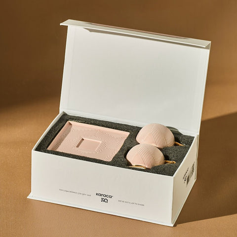 Karaca Art Deco 4-teiliges Mochatassen-Espressotassen für 2 Personen