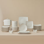 Karaca Square Bone Lucia 60-teiliges Tafelservice für 12 Personen – Gold