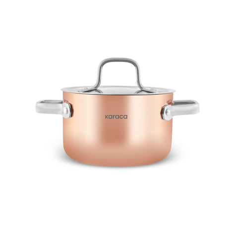 Karaca Powersteel 3Ply 316+ Çelik Mini Tencere 10 cm Copper