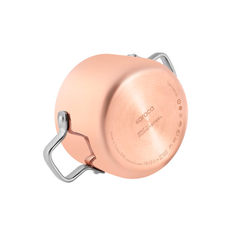 Karaca Powersteel 3Ply 316+ Çelik Mini Tencere 10 cm Copper