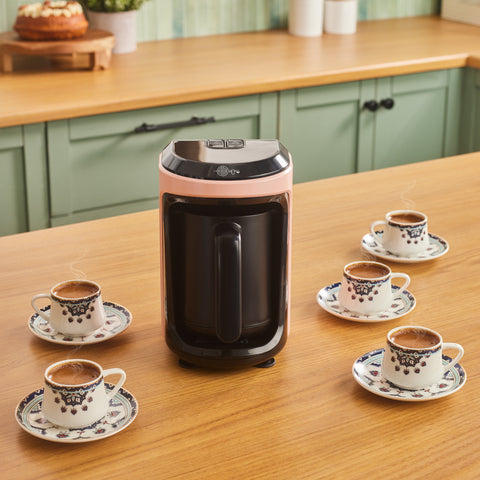 Karaca Hatır Hüps Coffee Machine for Turkish Coffee With Milk Pearly Pink