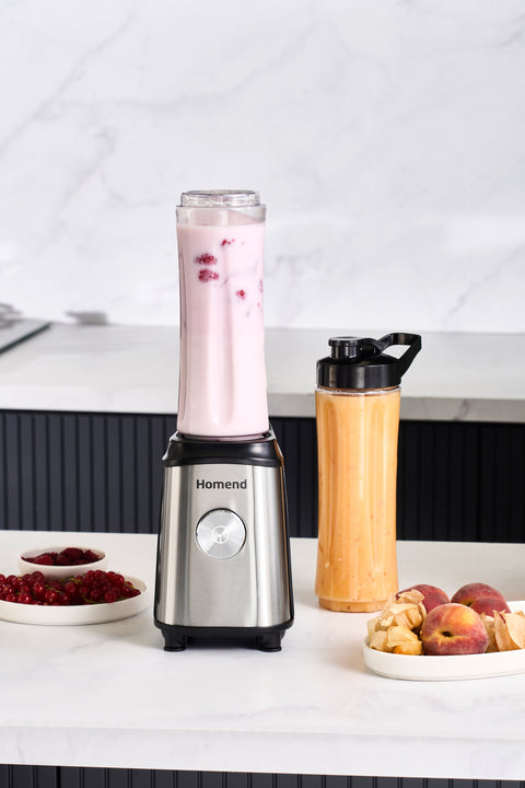 Homend Mixfresh 7010EU Personal Smoothie Blender Edelstahl 350W
