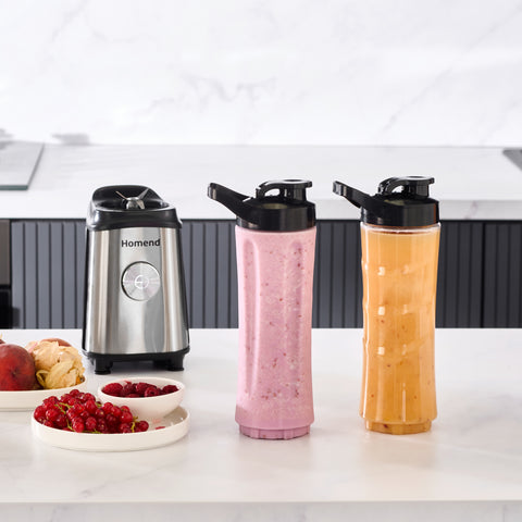 Homend Mixfresh 7010EU Personal Smoothie Blender Edelstahl 350W