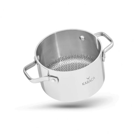 Karaca Power Steel Tri Ply 10 Cm Mini Topf mit Wabe