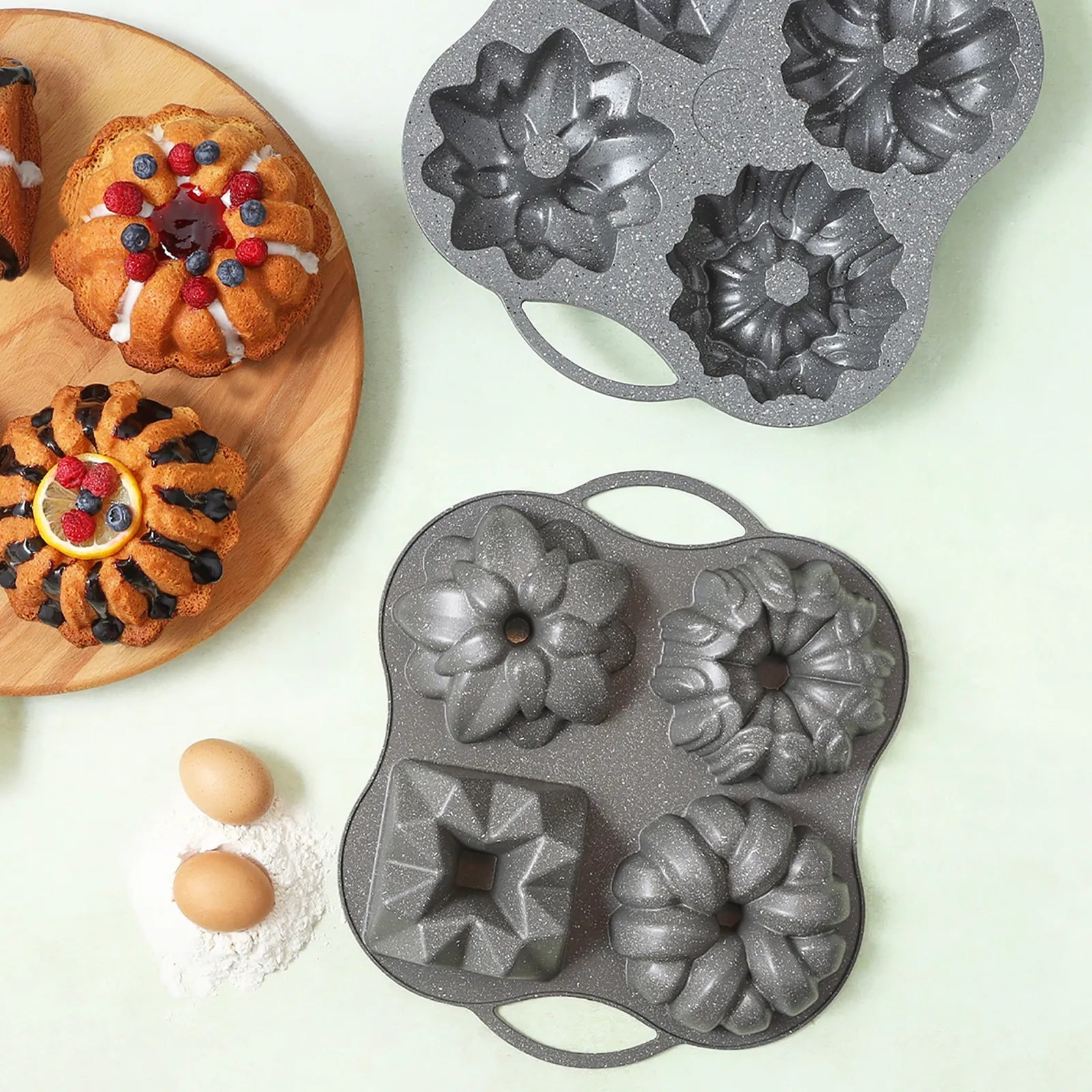 Vespa Stern-Kuchenform Aus Alu Mit Antihaft – Anthrazit, Für Knusprige Kuchen & Muffins