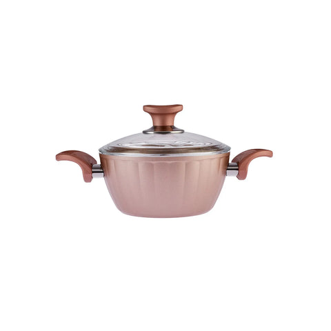 Karaca Dream Bio Granit 7-teiliges Kochtopf-Set Rose 