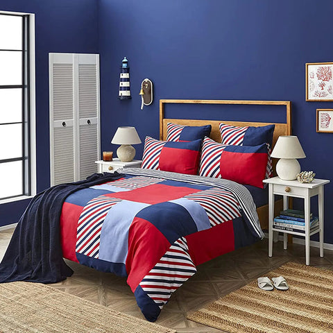 Nautica Morris Bettbezug-Set, 135x200+80x80 Cm – Karaca