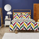 Nautica Home Herring 100% Cotton Duvet Cover Set, 200 × 200 cm White Multi