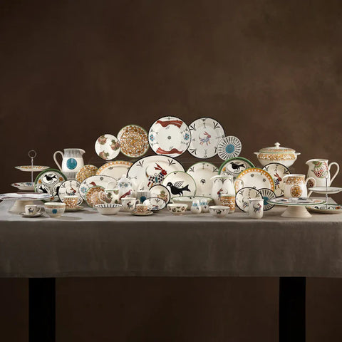 Karaca Paye Seljuk Kollektion Porzellankrug, 1500 ml, Blau Mehrfarbig