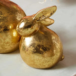 Karaca Ostern Dekorative Kaninchen Trinket 11cm Gold