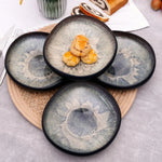 Karaca Black Galactic Reactive, Soup Plate Set of 4
