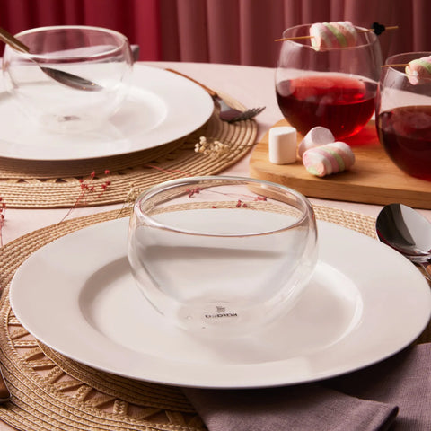 Karaca Liana Glas 12 Stück Geschirr für 6 Personen 