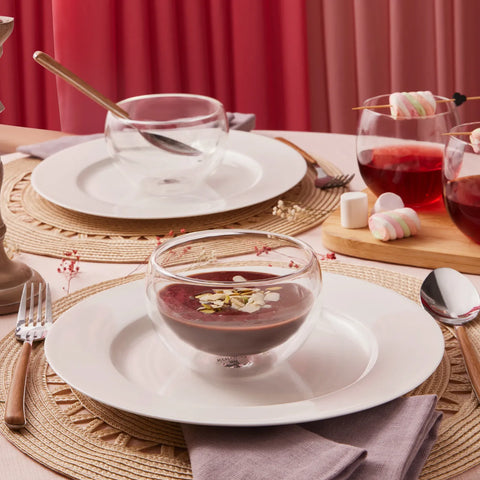 Karaca Liana Glas 12 Stück Geschirr für 6 Personen 