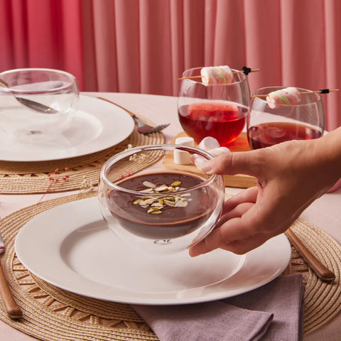 Karaca Liana Glas 12 Stück Geschirr für 6 Personen 