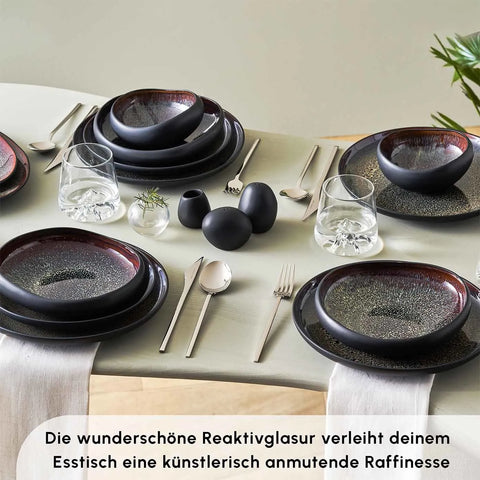 Karaca Red Carpet Collection Streamline Galactic Stoneware Geschirrset