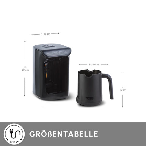 KARACA Hatir Hup - Caffettiera turca, per 5 persone, 535 W, macchina da caffè turca, semplice KARACA Hatir Hup - Caffettiera turca, per 5 persone, 535 W, macchina da caffè turca, semplice