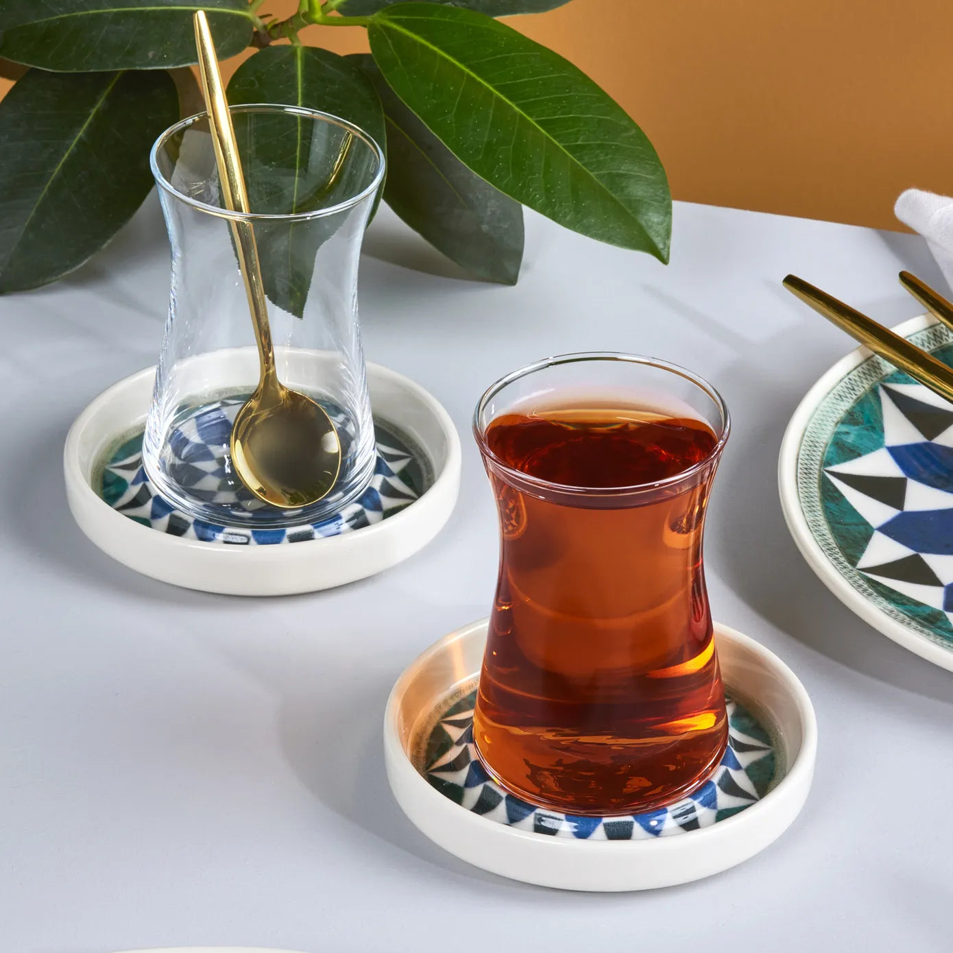 Karaca Roman Tea Set, 12 Piece, Ceramic