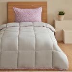 Karaca Elie Einzelbett-Steppdeckenset, Grün, 155x220, 50x70 cm