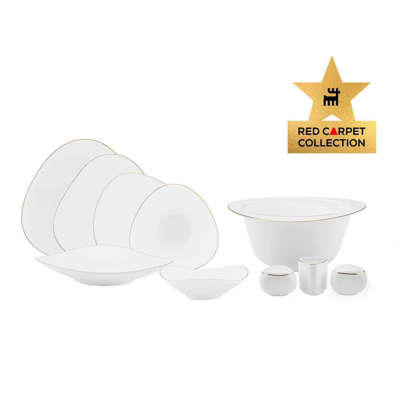 Karaca Red Carpet Collection Fine Pearl Extra Tristan 62-teiliges Gesc