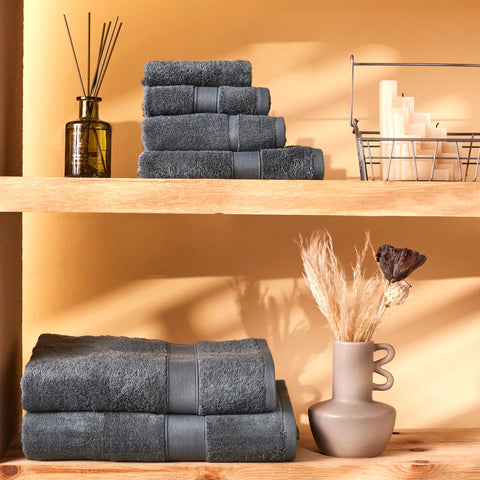 Karaca Joey Handtuch aus Egyptian Baumwolle, Teal, 50x100 cm