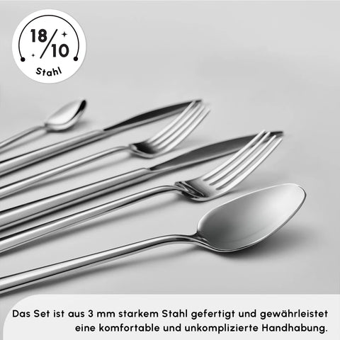 Besteckset Elegance bestehend aus 84 Teilen mit Besteckbox – Karaca
