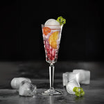 RCR Etna 6-Piece Champagne Flute Glass Set for 6 People, 180ml, Transparent
 