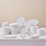 Karaca Earth Collection Matte Glaze 55-Piece 12-Person Dinner Set