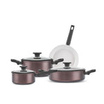 Karaca Ceramica Iconic Bronze, 7-Piece Induction Cookware Set, Bronze