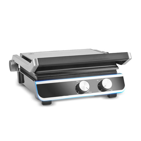 Karaca Nova Grill 6 Dilim Kapasiteli Zaman Ayarlı Paslanmaz Çelik Tost ve Izgara Makinesi, 2000W, Inox