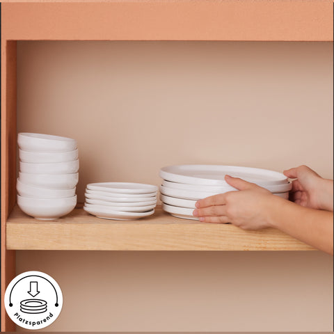 Karaca Stream Bone Meridian 34-Piece Breakfast Set for 6 People – White 