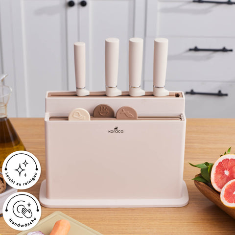 Karaca Chef's Harmony Bıçak & Kesme Tahtası Seti 