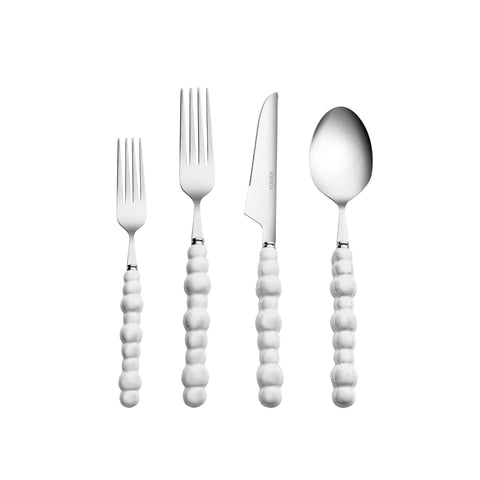 Karaca Pearl 24-teiliges Besteckset Für 6 Personen, Silber