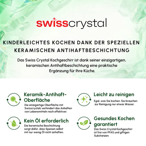 Karaca Swiss Crystal Almond Cream Kulplu Düz Tencere 30 cm
 