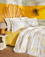 Karaca Loretta Duvet Cover Set, Single, Yellow