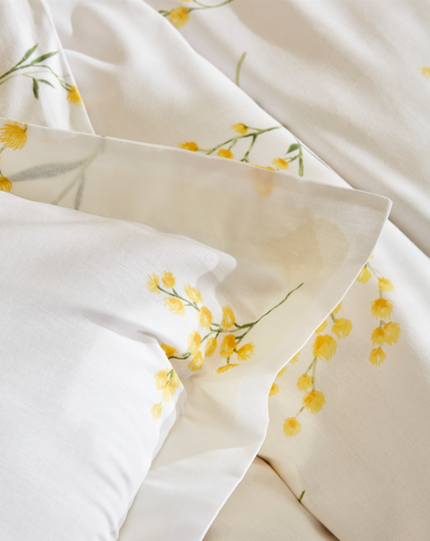 Karaca Loretta Duvet Cover Set, Single, Yellow