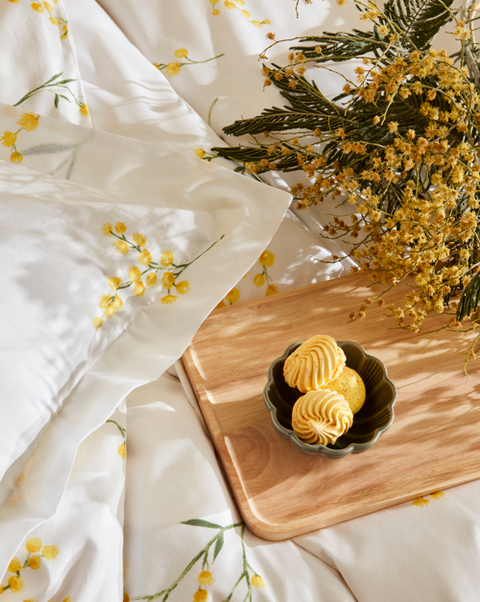 Karaca Loretta Duvet Cover Set, Single, Yellow