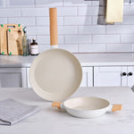 Karaca Swiss Crystal Almond Cream, Pfannen Set, Induktion