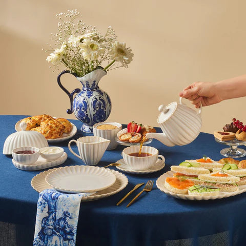 Karaca New Daisy Reactive Servierplatte, 9 cm