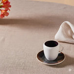 Karaca Earth Collection New Galactic 2-Piece Reactive Glaze Espresso Turkish Coffee Cup Set, 100ml, White