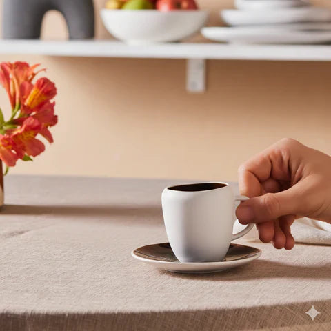 Karaca Earth Collection New Galactic 2-teiliges Espresso- und Türkisch