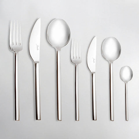 Jumbo 8100 Tafelbesteck- Set aus Gabel Löffel Messer 84- teilig für 12 - Personen mit Box