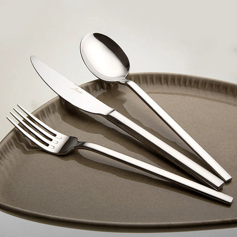 Jumbo 8100 Tafelbesteck- Set aus Gabel Löffel Messer 84- teilig für 12 - Personen mit Box