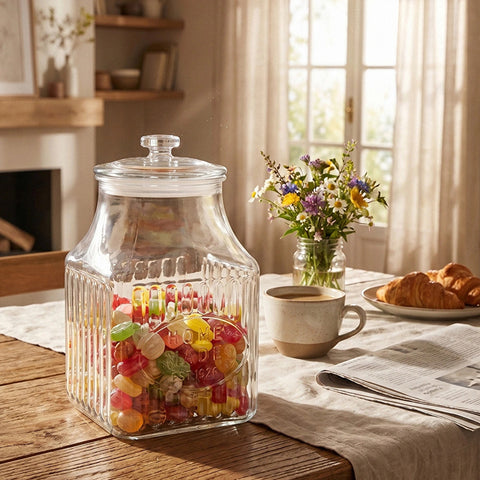 Karaca Chesta Vorratsglas mit Glasdeckel, 3,2L